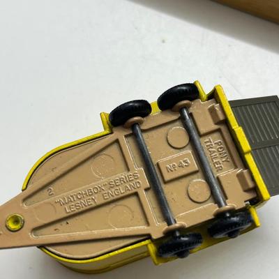 LOT 146: Vintage Lesney Matchbox Vehicles - Horse Box, Pony Trailer and More with Animals