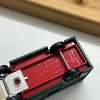 LOT 146: Vintage Lesney Matchbox Vehicles - Horse Box, Pony Trailer and More with Animals