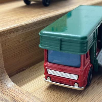 LOT 146: Vintage Lesney Matchbox Vehicles - Horse Box, Pony Trailer and More with Animals
