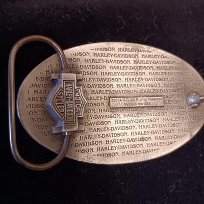 HARLEY-DAVIDSON AND SKULL BELT BUCKLES