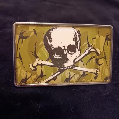 HARLEY-DAVIDSON AND SKULL BELT BUCKLES