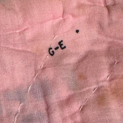 Quilt 111 Teal with Pink Stars