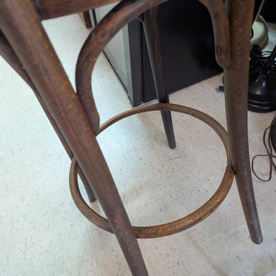Antique Bentwood Bar Stool