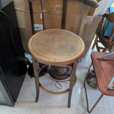 Antique Bentwood Bar Stool