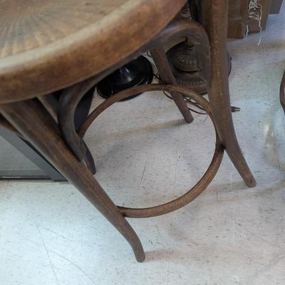 Antique Bentwood Bar Stool