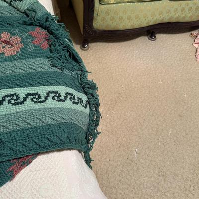 Hand Made Crocheted Blanket Heavy 114
