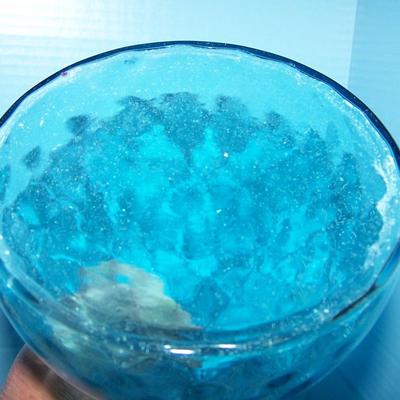 LOT 2 GORGEOUS VINTAGE MCM ART GLASS TALL DECANTER/BOTTLE