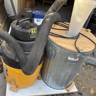 Shop Vac with Trash Can