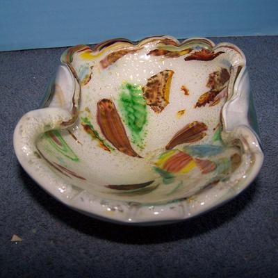 LOT 3 FABULOUS VINTAGE MCM ART GLASS