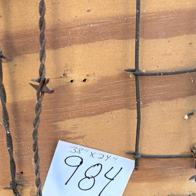 Kansas Shape Barb Wire Display