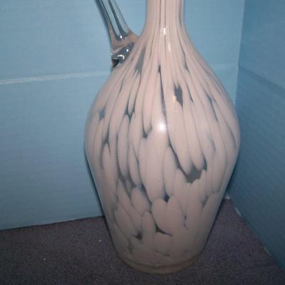 LOT 5 WONDERFUL VINTAGE MCM ART GLASS TALL EWER & VASE