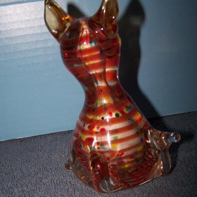 LOT 6 GREAT VINTAGE MCM NOVELTY ART GLASS