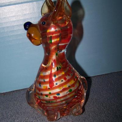 LOT 6 GREAT VINTAGE MCM NOVELTY ART GLASS