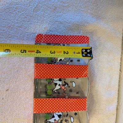 Sale Photo Thumbnail #487: 3 pc tumbler drinking glasses with cows
