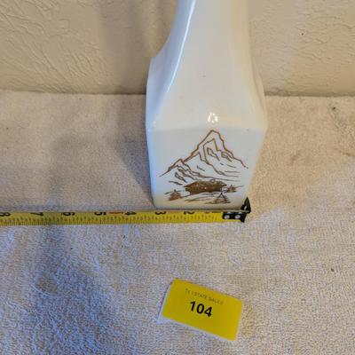 Sale Photo Thumbnail #497: Milk glass oil bottle on liqueur bottle