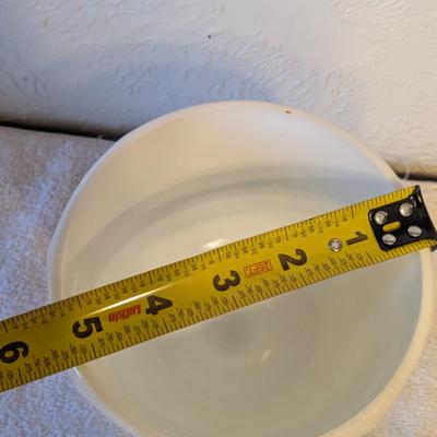 Sale Photo Thumbnail #518: Milk Glass pedestal Compote grape harvest