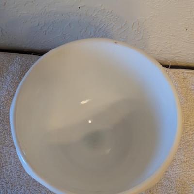 Sale Photo Thumbnail #517: Milk Glass pedestal Compote grape harvest