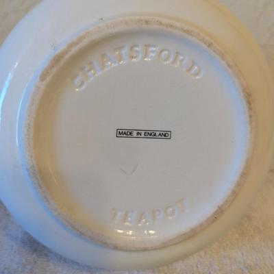 Sale Photo Thumbnail #527: Tea pot- ceramic white- made in England