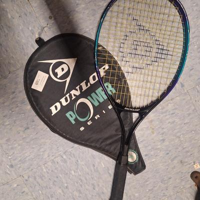 Sale Photo Thumbnail #587: vintage wooden tennis racket