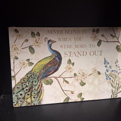 Sale Photo Thumbnail #597: wall art- Peacock