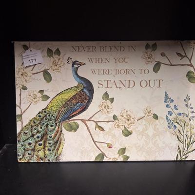 Sale Photo Thumbnail #596: wall art- Peacock