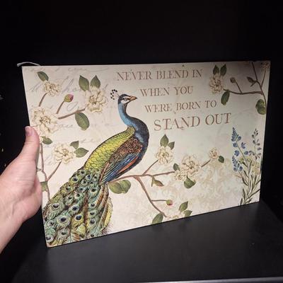 Sale Photo Thumbnail #600: wall art- Peacock