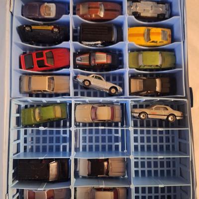 Sale Photo Thumbnail #650: This is a good gift for a  car collector, these are the toy pocket cars made by Lesney before matchbox was bought by Mattel when they were manufactured in England.   Some of the cars in this are probably worth more than the carrier to the right person.
