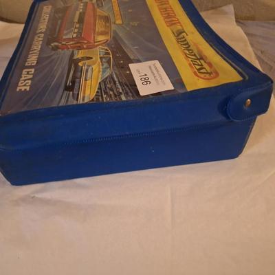 Sale Photo Thumbnail #649: This is a good gift for a  car collector, these are the toy pocket cars made by Lesney before matchbox was bought by Mattel when they were manufactured in England.   Some of the cars in this are probably worth more than the carrier to the right person.