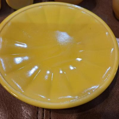 Sale Photo Thumbnail #680: AKRO tea set pieces- yellow