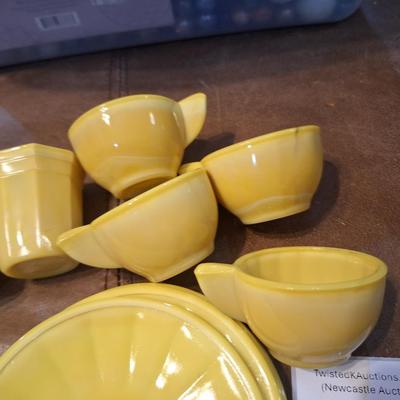 Sale Photo Thumbnail #682: AKRO tea set pieces- yellow