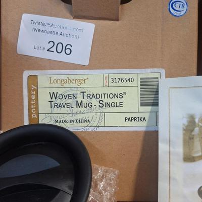 Sale Photo Thumbnail #726: Longaberger insulated travel mug