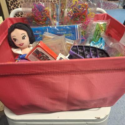 Sale Photo Thumbnail #732: basket of misc. items