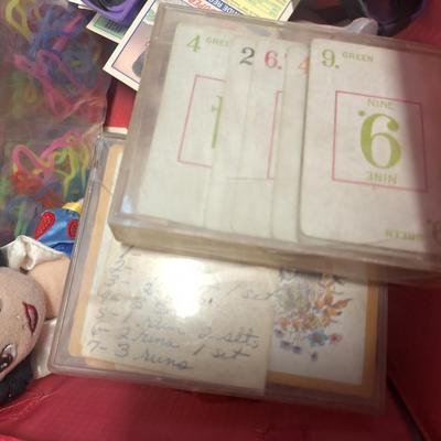 Sale Photo Thumbnail #735: basket of misc. items