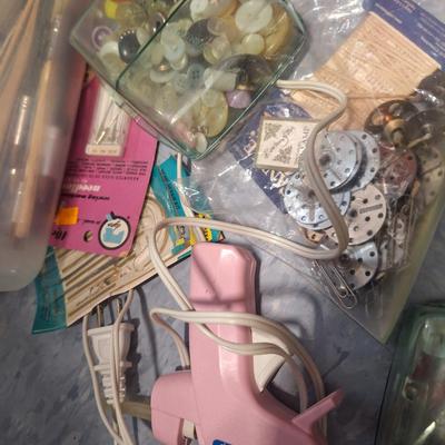 Sale Photo Thumbnail #845: various crafty things, buttons and more