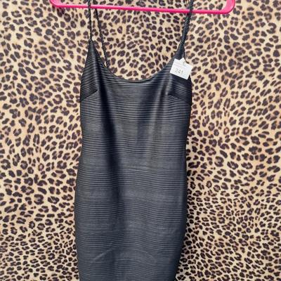 Sale Photo Thumbnail #877: Black strappy dress size small