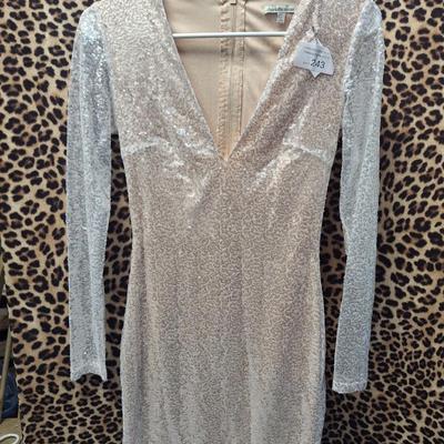 Sale Photo Thumbnail #890: White sequin dress from charlotte russe size XS