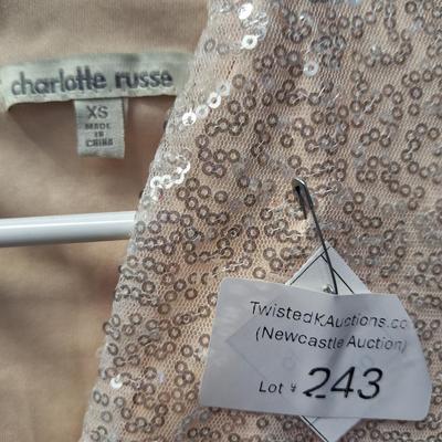 Sale Photo Thumbnail #891: White sequin dress from charlotte russe size XS