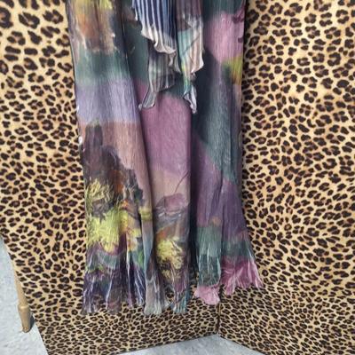 Sale Photo Thumbnail #909: sleeveless purple and green dress size M