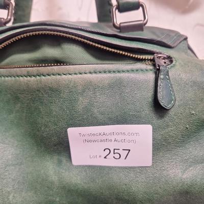 Sale Photo Thumbnail #967: it has been well used and has some rough spots that might clean up with a good leather conditioner.  Please see all photos.