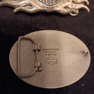 3 HARLEY DAVIDSON BELT BUCKLES