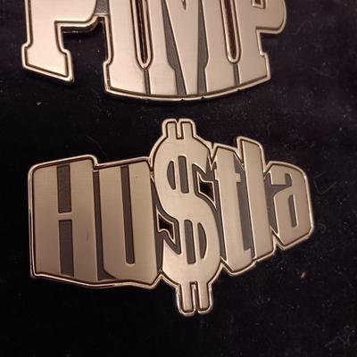 2 LARGE BELT BUCKLES