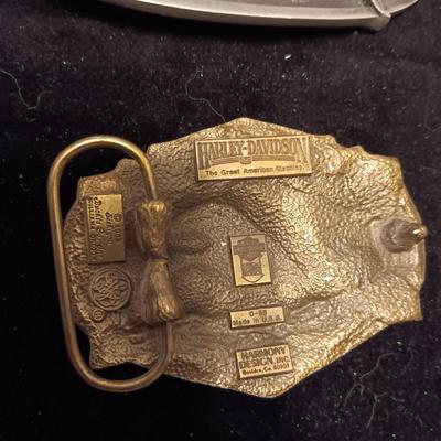 HURLEY AND HARLEY DAVIDSON BELT BUCKLES