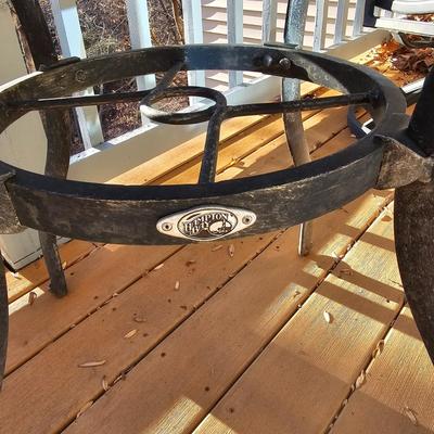 Hampton Bay Small Round Patio Table & Two Swivel Rockers (P-JS)