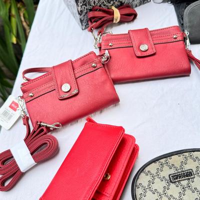 Sale Photo Thumbnail #91: Rosetti new vinyl handbags form Kohls, used small duffel bad and  jewelry travel cases