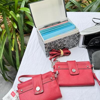 Sale Photo Thumbnail #92: Rosetti new vinyl handbags form Kohls, used small duffel bad and  jewelry travel cases