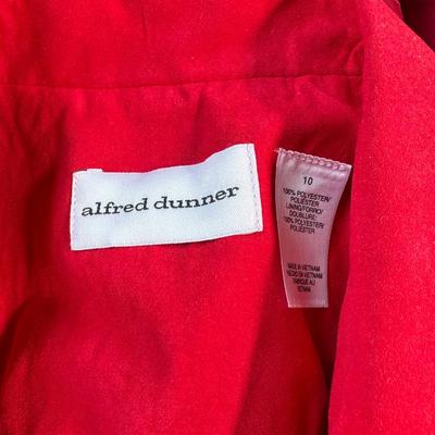 Sale Photo Thumbnail #110: Mostly size Medium, in worn condition. One Halloween sweatshirt. Red Suede Alfred Dunner Jacket, Lined Craft and Barrow rain jacket.