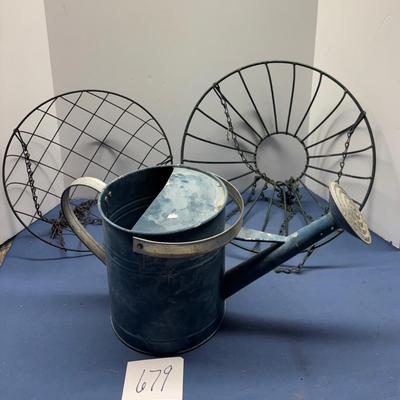 watering Can and Hanging Baskets