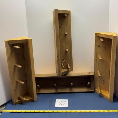 4 Shelves With Hooks