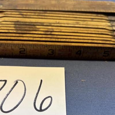 Vintage Stanley And Lufkin Folding Extension Rulers