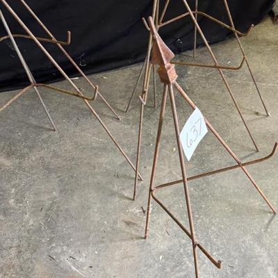 5 Small Decorative Metal Easels